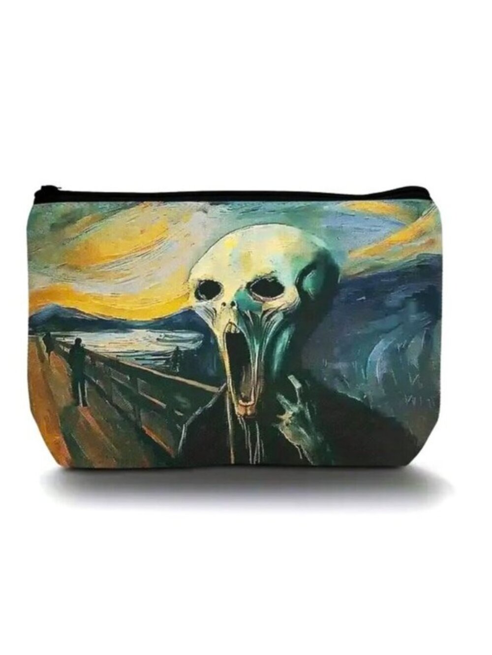 Cosmetic Bag Makeup Edvard Munch The Scream Pouch Travel Storage Art Horror
